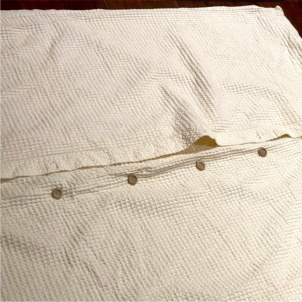 Columbine Cody Waffle Weave Duvet Cover